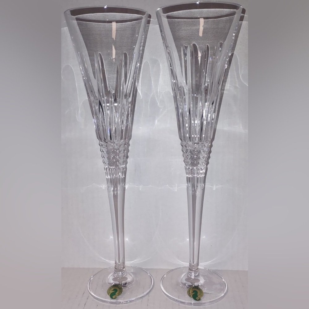 Waterford TOASTING FLUTES, 5.5OZ, SET OF 2, NEW in box